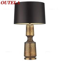 outela simple table light contemporary desk lamp led for home bed room decoration