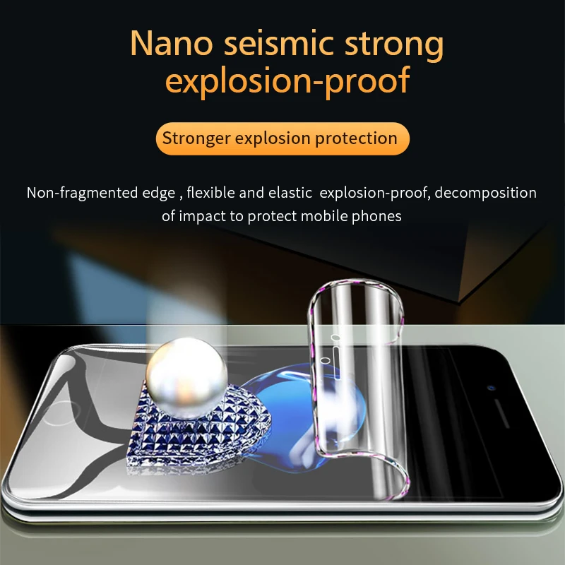 Защита экрана для IPhone 11 Pro Max 6 6s 7 8 Plus Гидрогелевая мягкая пленка X XR XS SE 12 2020