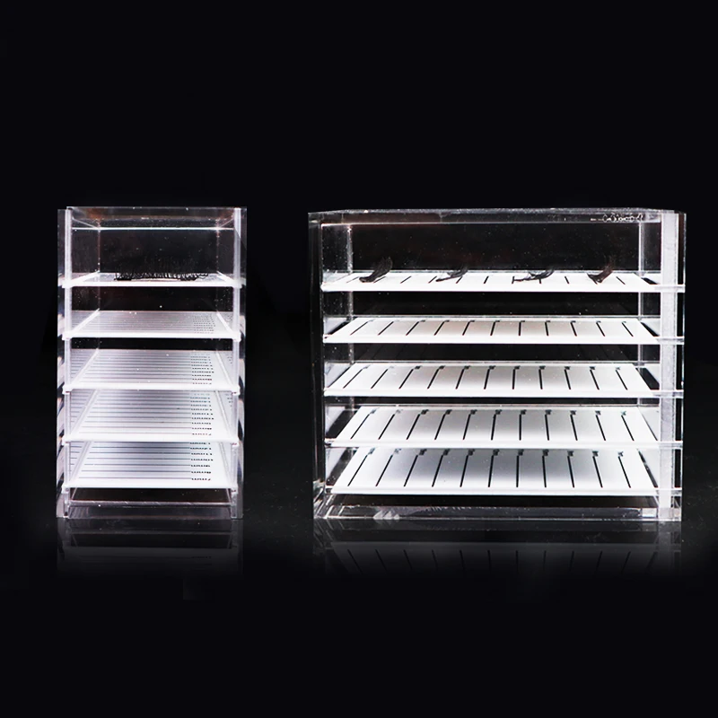 Коробка для хранения ресниц 5 слоев органайзер макияжа поддоны клея накладных