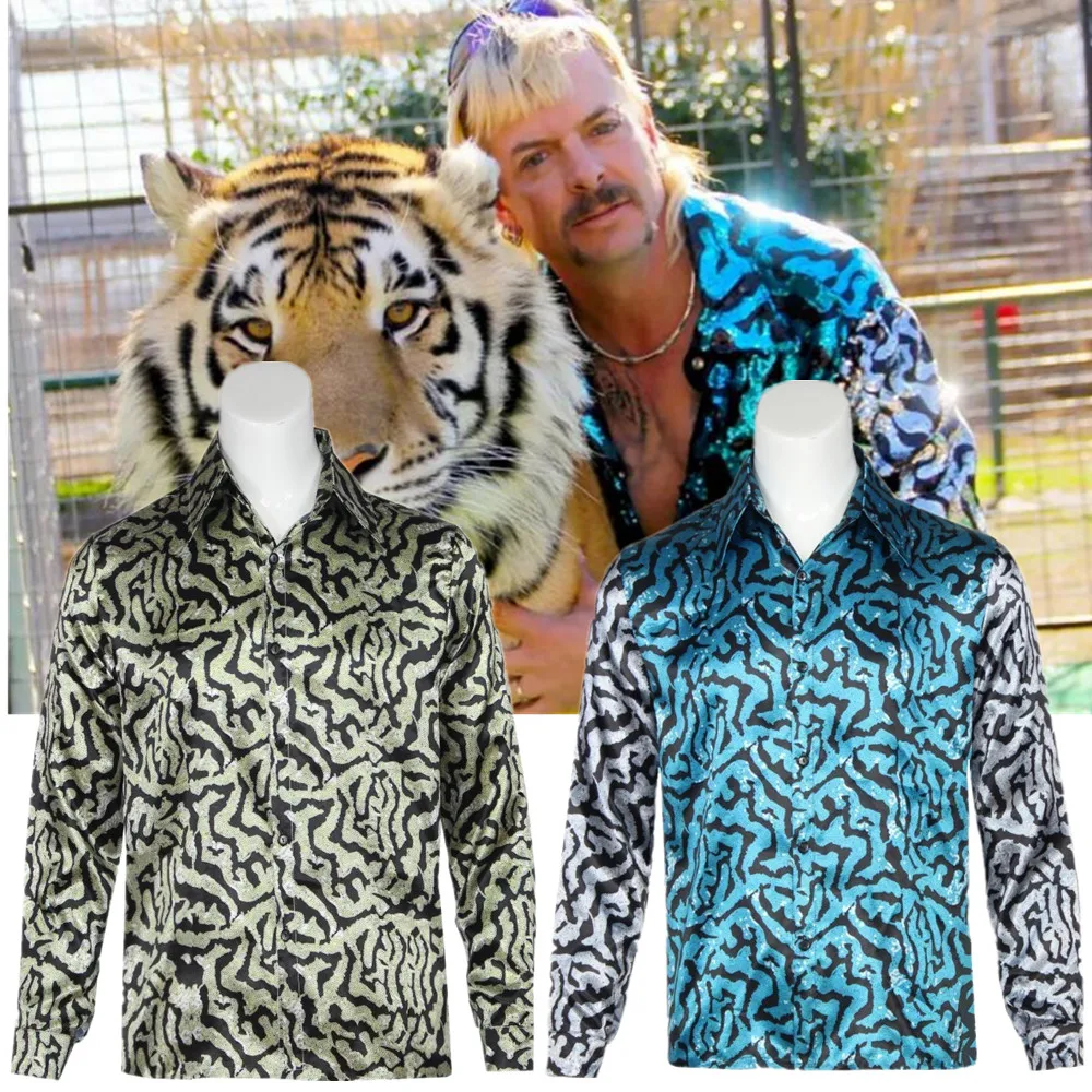 

Tiger King Joe Exotic Cosplay Costume Adult Men Shirt Halloween Outfit