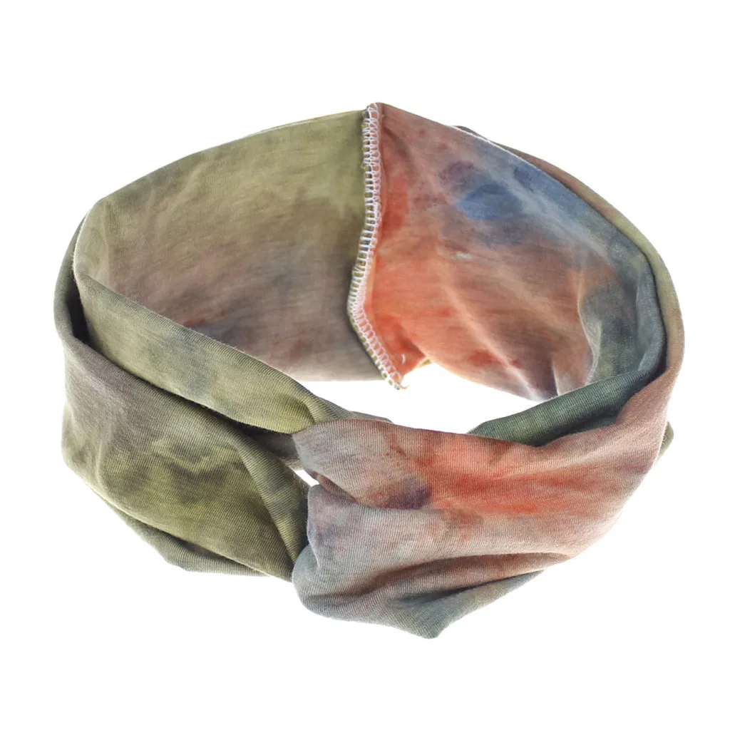 

4PCS Women Headbands Suede Soft Solid Print Vintage Cross Knot Elastic Bandanas Girls Hairbands Hair Accessories