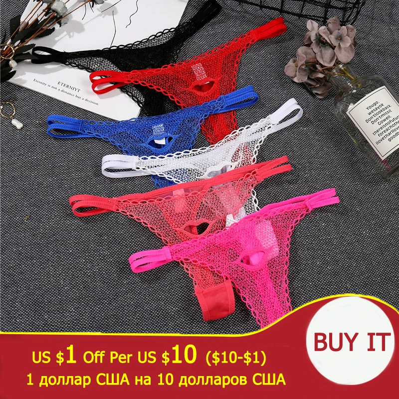 3 шт./лот комплект кружевных трусиков с дырочками для женщин модные женские