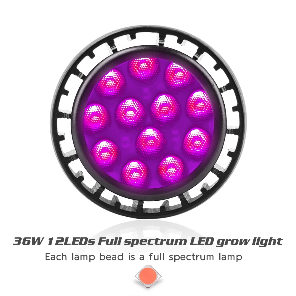 

Led Grow Light Bulb Full Spectrum LED Grow Lights for Indoor Plants, Plant Grow Lights Bulbs for Indoor Plants Veg and Flower
