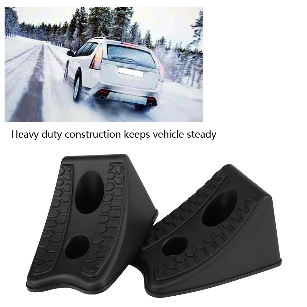 2pcs Car Anti-slip Block Rubber Tyre Slip Stopper Wheel Alignment for car trailer truck or other wheel tire of vehicle | Автомобили и