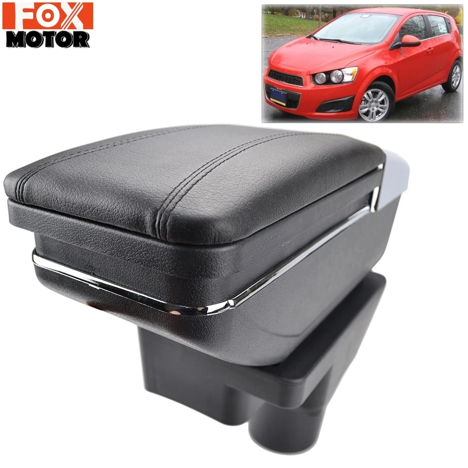 Подлокотник для Chevrolet Sonic Aveo 2012 2018 центр консоли хранения подлокотник вращающийся