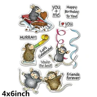 2020 hot celebrate friends new 4x6inch transparent silicone clear stamp for scrapbooking diy craft decoration soft stamp album