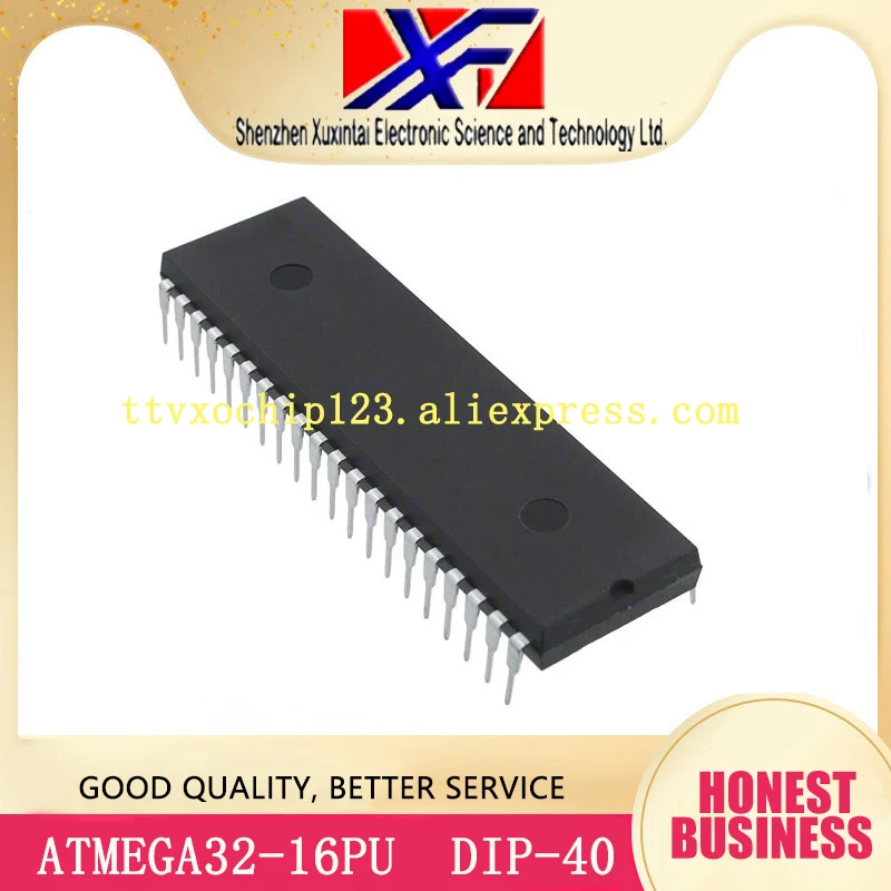 

10Pcs/Lot ATMEGA32-16PU ATMEGA32 IC MCU 8BIT 32KB FLASH DIP-40