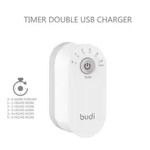 1PC Multi-function Smart Charger Adapter 12W 2.4A 2 USB Safety Timer Charger Fast Charger 100-240V input UK Plug/US Plug/EU Plug