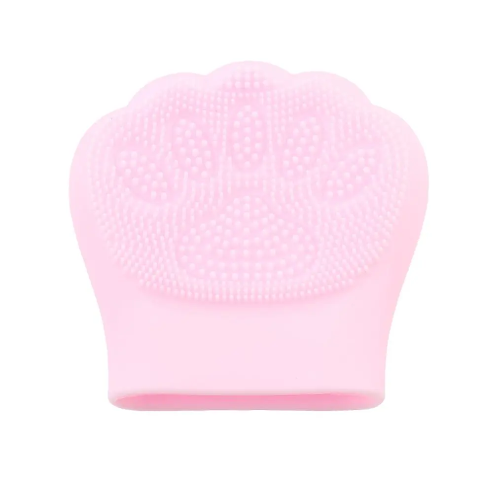 

Щетка для чистки лица с кошачьими крапанами и кроликом, Мягкая силиконовая щетка для чистки лица с помощью рук