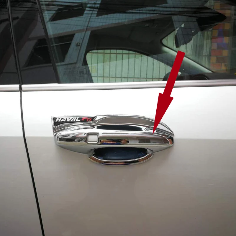 ABS хромированные дверные ручки Крышка Дверные защита дверная ручка крышка чаши