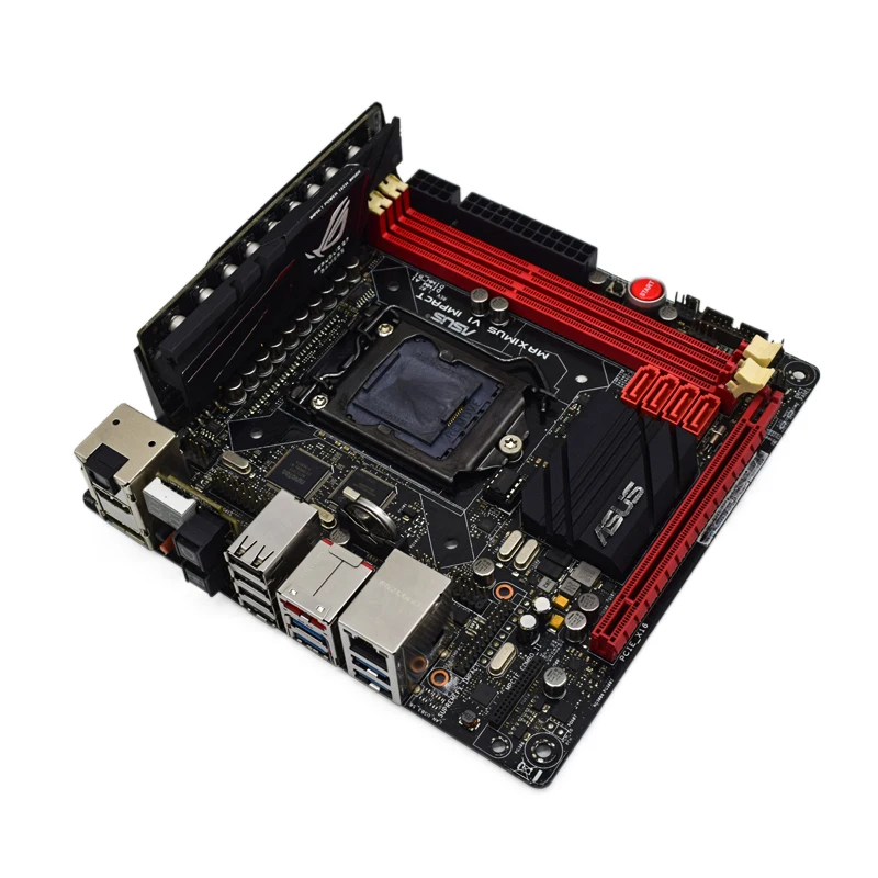 Verkaufen Asus Maximus VI Auswirkungen Desktop Motherboard Sockel LGA 1150 I7 I5 I3 DDR3 SATA3 PCI-E 3,0 USB 3,0 VERWENDET Mini-ITX Mainboard Kit