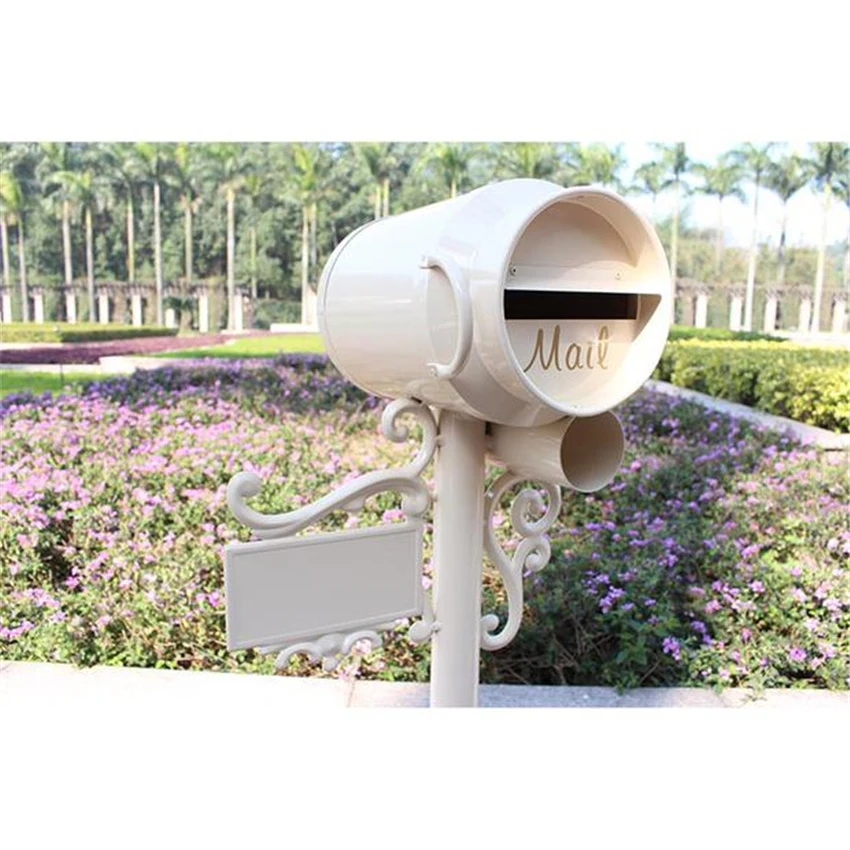 

Wine Bucket Design Villa Garden Park Security Stand Floor Mailbox Postbox Metal Aluminium Outdoor Newspaper Letter Box