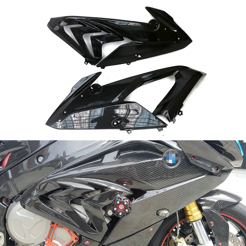 

Комплект обтекателей из настоящего углеродного волокна S1000 RR, левый и правый бак, боковая панель, защитная крышка для BMW S1000RR S 1000 RR 2015 2016 2017 2018
