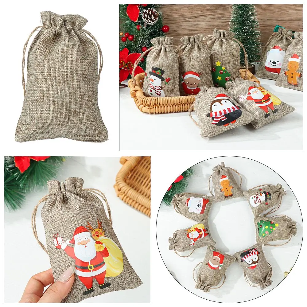 

Printing For Gifts Decorate Party Linen Gift Bag Christmas Packing Bag