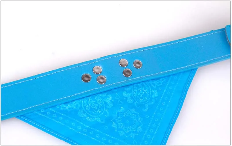 Регулируемый дизайнерский ошейник для собак и кошек черный красный синий