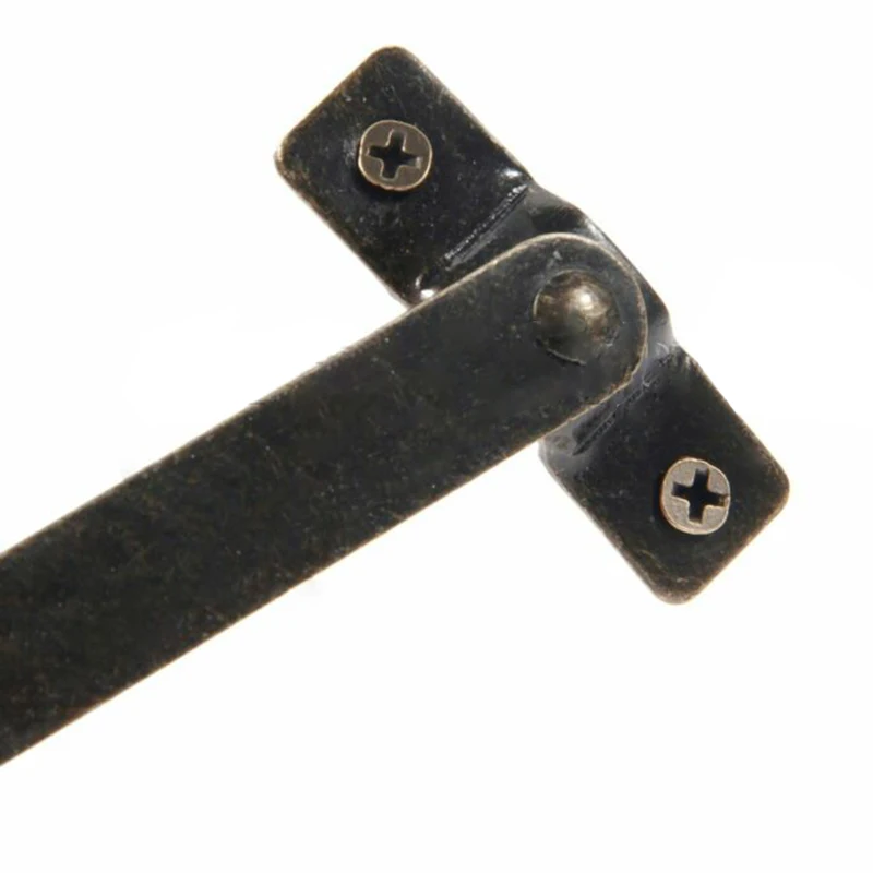 

2PC Antique Bronze Lid Support Hinges Kitchen Cabinet Door Support Rod Adjustable Hinge Furniture Furniture Hardware With Screws