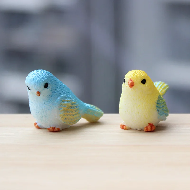 Миниатюры BAIUFOR кавайные фигурки супер мини-птицы сделай сам террариумы сказочные