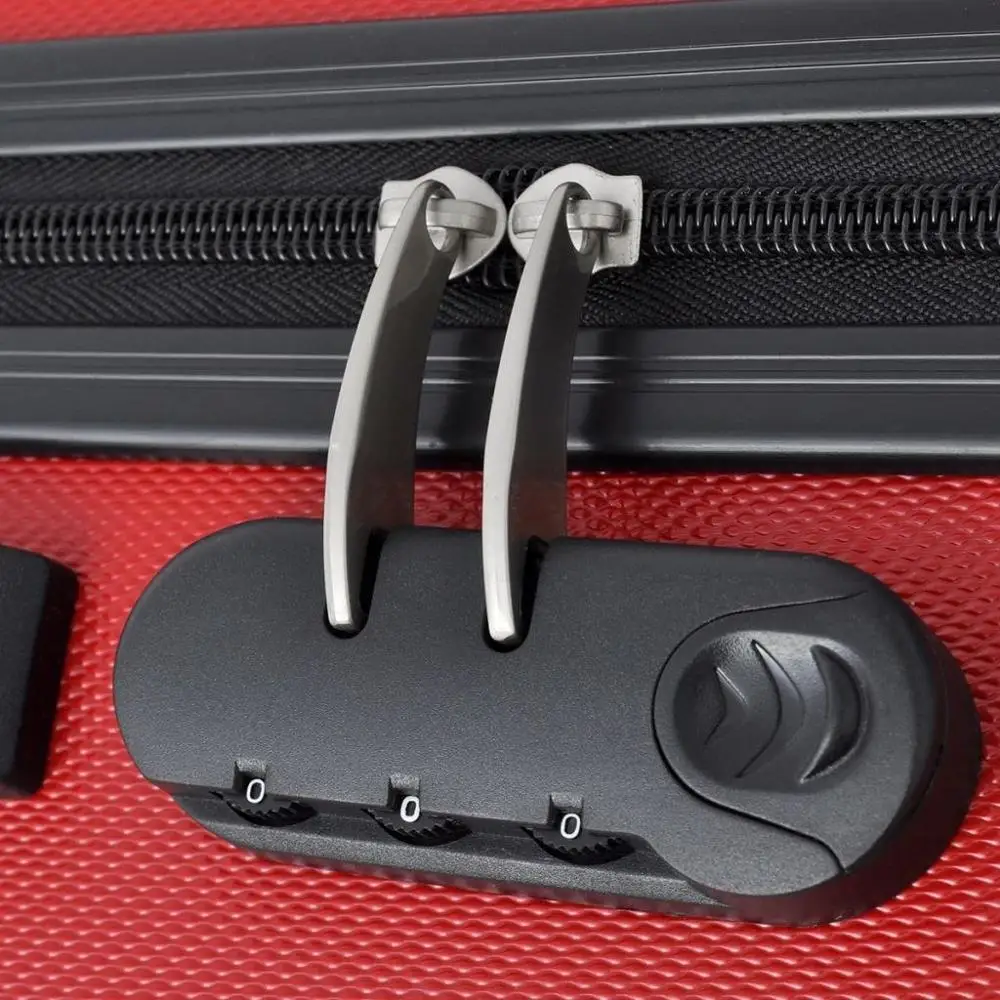 【USA Warehouse】3 Piece Hardcase Trolley Set Red