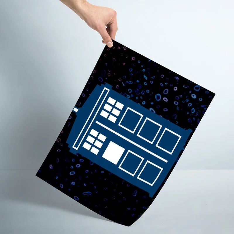 Nice Doctor Who Police Box Poster Silk Fabric Wall Art Print Painting Nature Decoration Pictures Modern Home Decor | Дом и сад