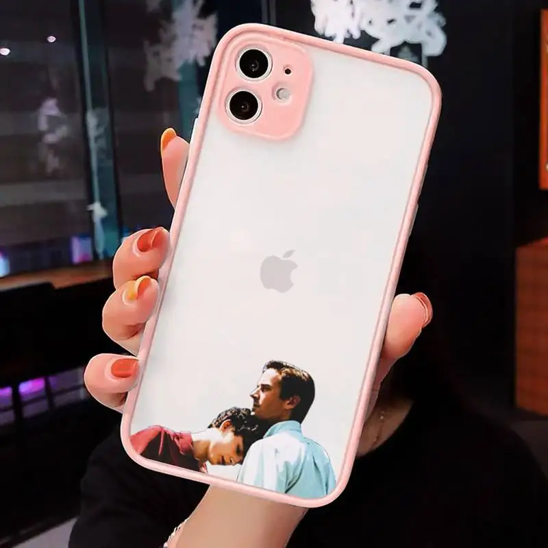 

call me by your name Phone Case For iPhone 12 11 Mini Pro XR XS Max 7 8 Plus X Matte transparent Pink Back Cover