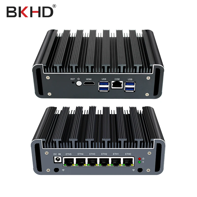 Безвентиляторный мини сервер PFsense Intel Core I3 8130U I7 10510U Celeron 3865U i211AT 6LAN RS232 4 * USB