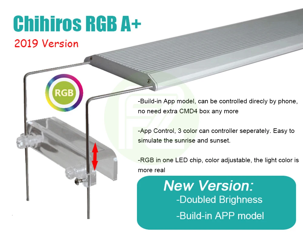 Chihiros RGBA аквариумный светодиодный светильник со встроенным управляемым модулем RGB цвет регулируемый