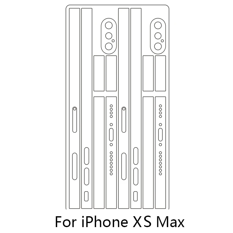 Новинка, ультратонкая прозрачная наклейка для iPhone X, XS, MAX, боковая пленка, наклейка для iPhone 11, 11Pro, Max, ледяная пленка, наклейка