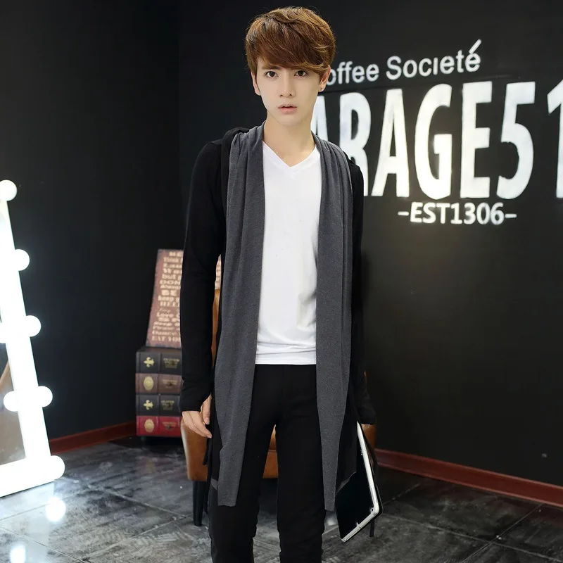 Новинка весна осень 2020 Мужская ветровка в длинной юбке мужской Тренч|Плащи и