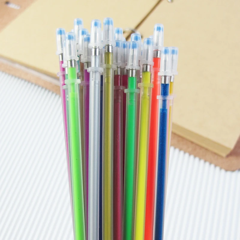 48 шт. цветная гелевая ручка-хайлайтер полностью блестящая детская ручка для