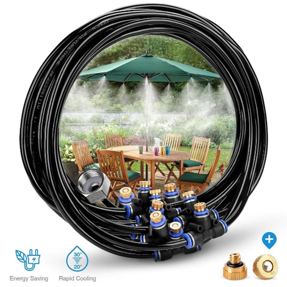 

Garden Watering Accessories 8M Outdoor Mist Cooling System Water Sprinkler Garden Patio Mister Spray