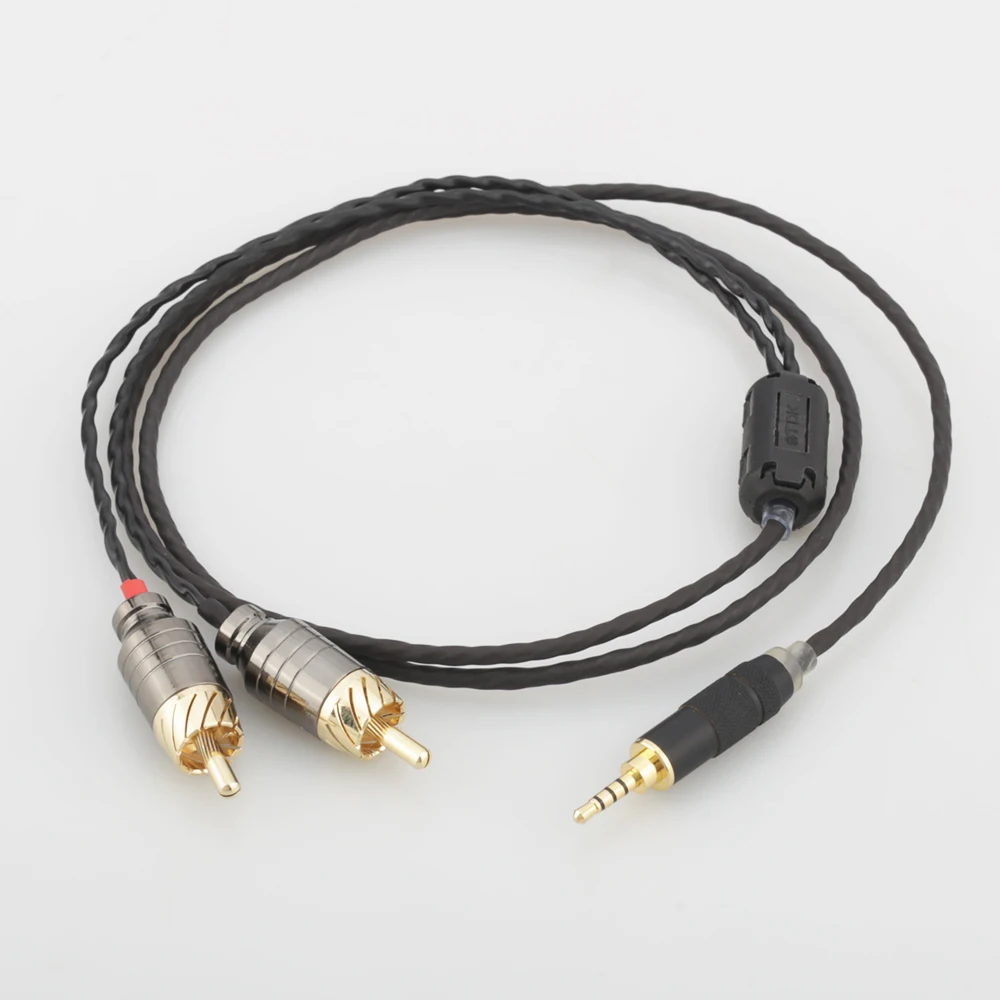 HIFI TRRS сбалансированный 2 5 мм до RCA Штекерный аудиокабель для Cayin N5 Iriver AK240 AK380 AK120II Amp