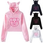 Женская флисовая толстовка с капюшоном, в стиле Харадзюку