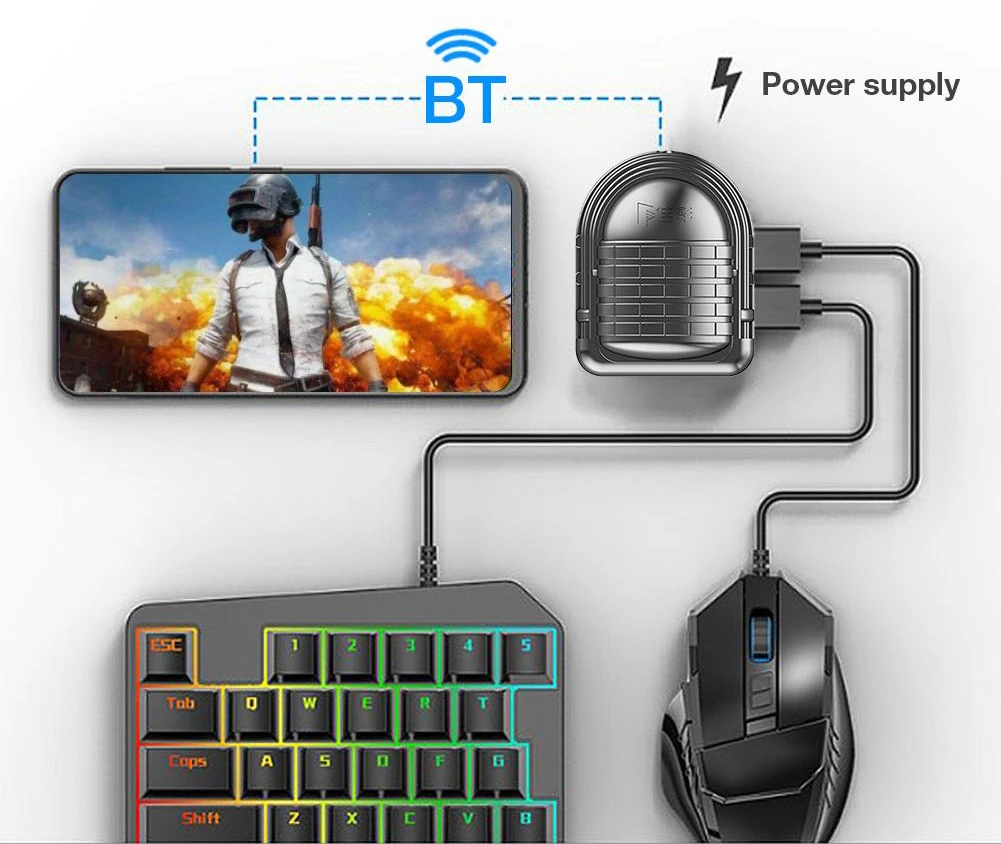 Игровой контроллер G MIX 3 для PUBG док станция управления клавиатурой и мышью FPS