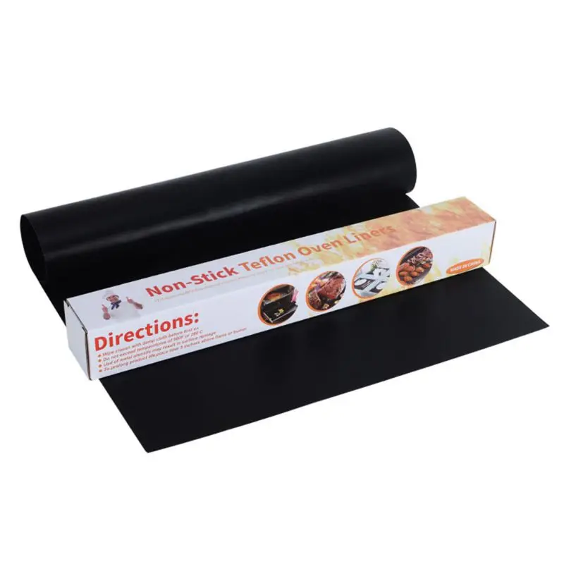 

40x50CM 5 Non Stick Reusable BBQ Grill Mat Cooking Mat for Indoor Outdoor