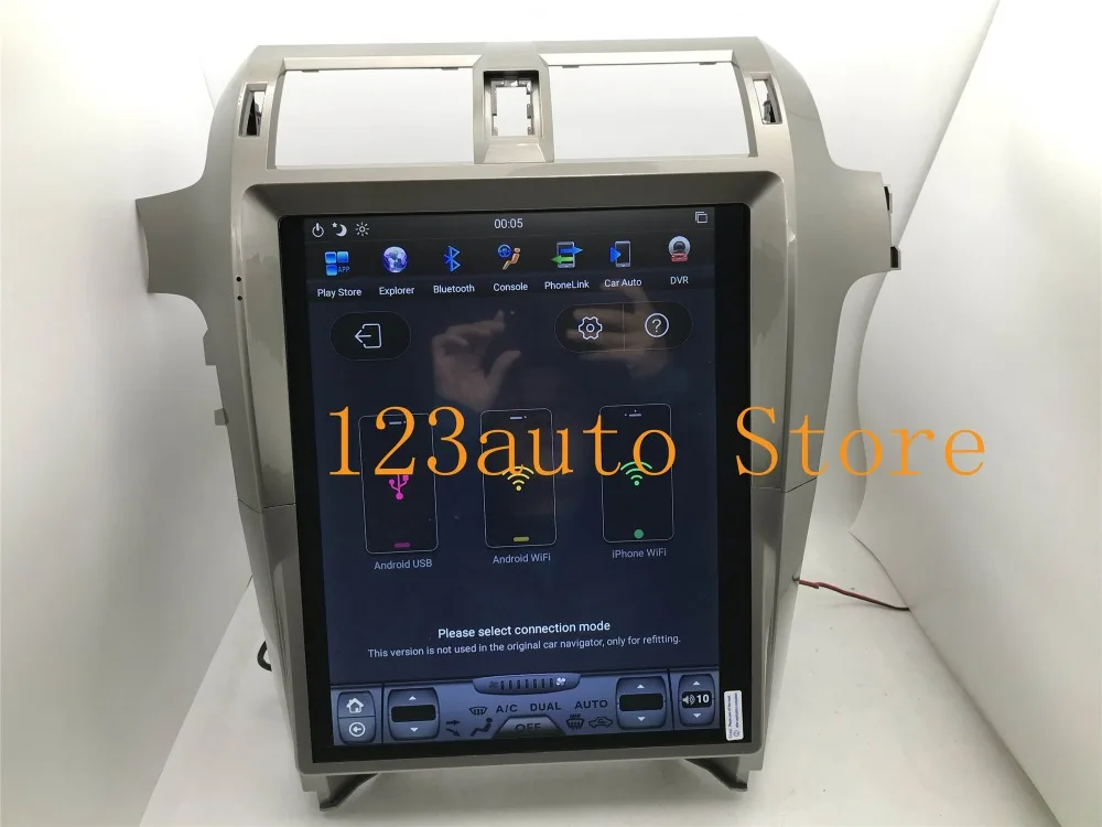 15 дюймов вертикальный экран Tesla стиль Android 8,1 автомобильный DVD gps навигатор плеер для lexus GX GX400 GX460 CARPLAY HDMI радио ips PX6