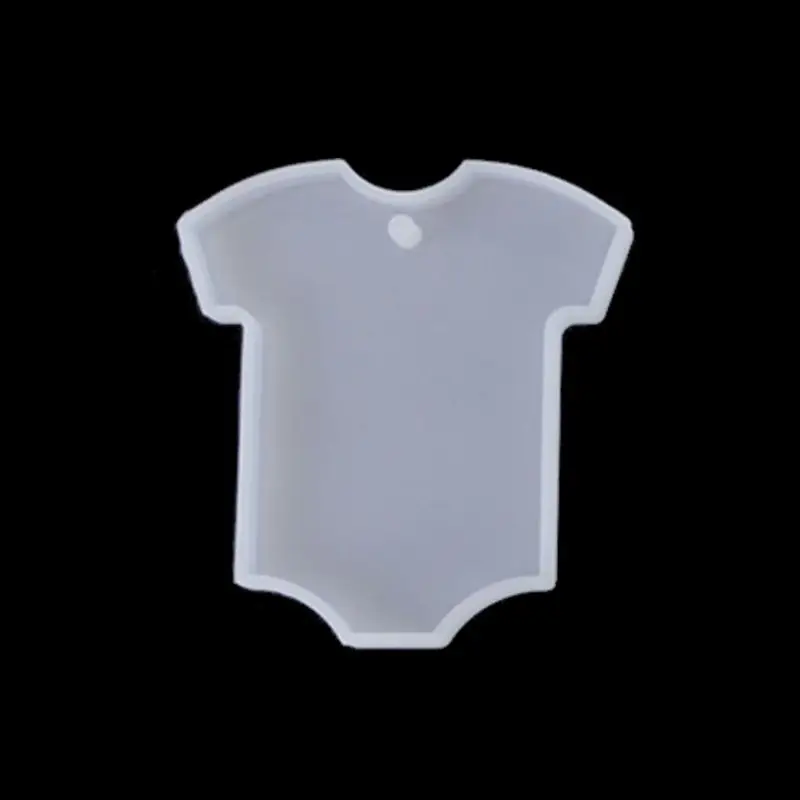 

5Pcs DIY T-shirts Elk Deer Cat Babysuit Pendant Keychain Resin Mold Jewelry Tool