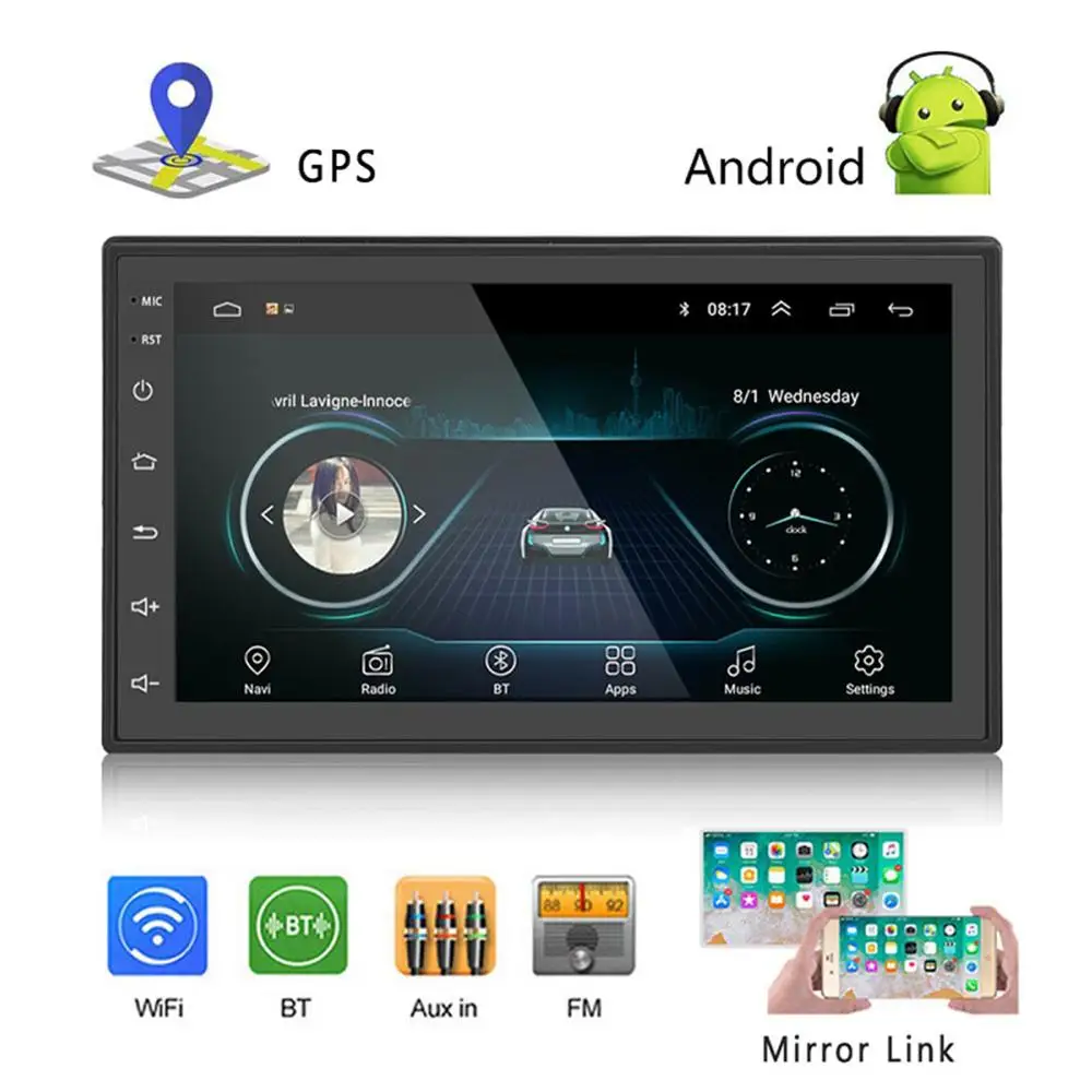 2019 новейшая Европейская карта 7 &quotHD Автомобильный gps навигатор FM Bluetooth AVIN Navitel wifi