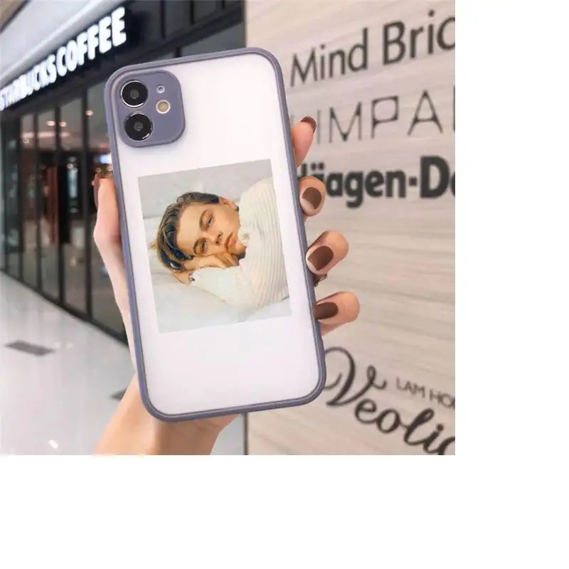 

Leonardo DiCaprio famous actor luxury Phone Cases shell matte transparent For iphone 7 8 11 12 plus mini x xs xr pro max cover