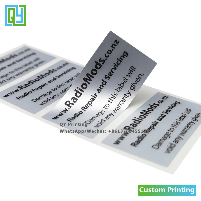 1000pcs 20x40mm Free Shipping Custom Security Label Sticker Box Seal  Security Void Open Safty Sticker