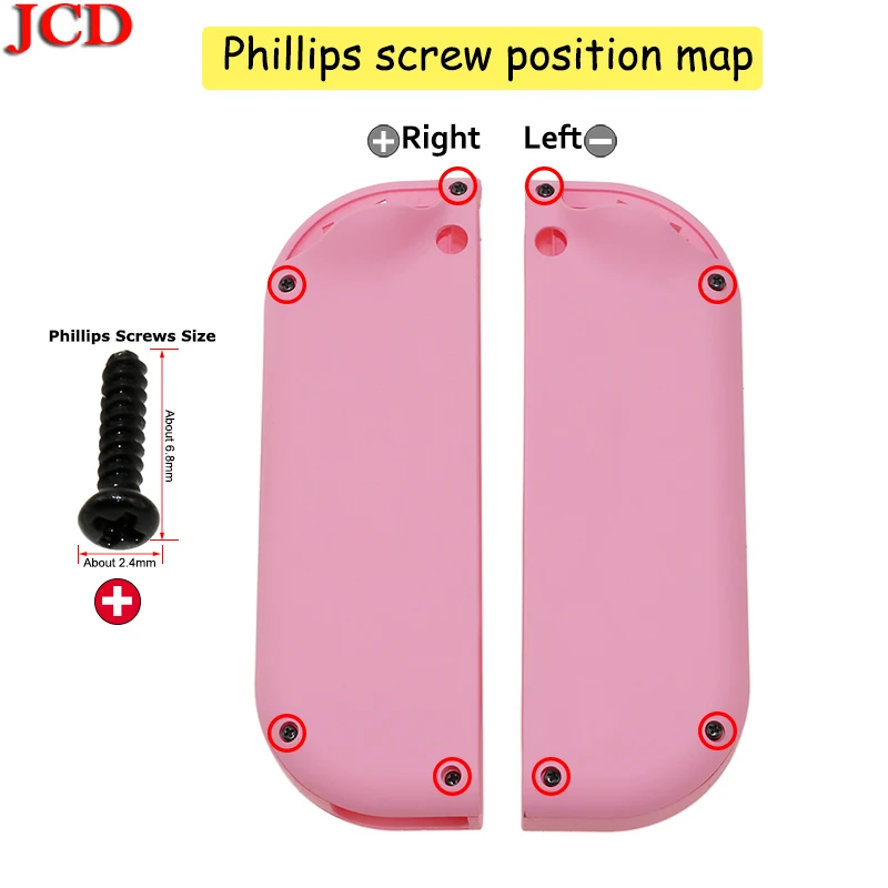 JCD, высокое качество, для Joy-con, прозрачный корпус для kingd, для переключателя NS JoyCon, контроллер, сделай сам, корпус, оболочка, правый, левый чехол