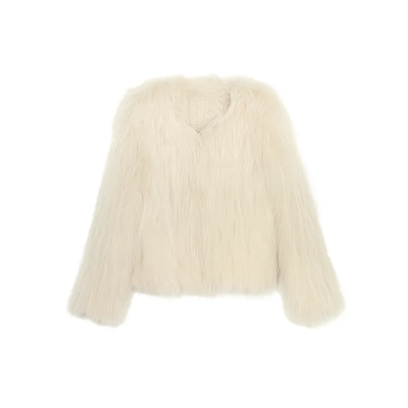 Winter Fox Fur Coat Women Real Fur Coats Female Natural Fur Coats for Women Winterwear Warm Clothes Long Sleeves Fashion Jackets