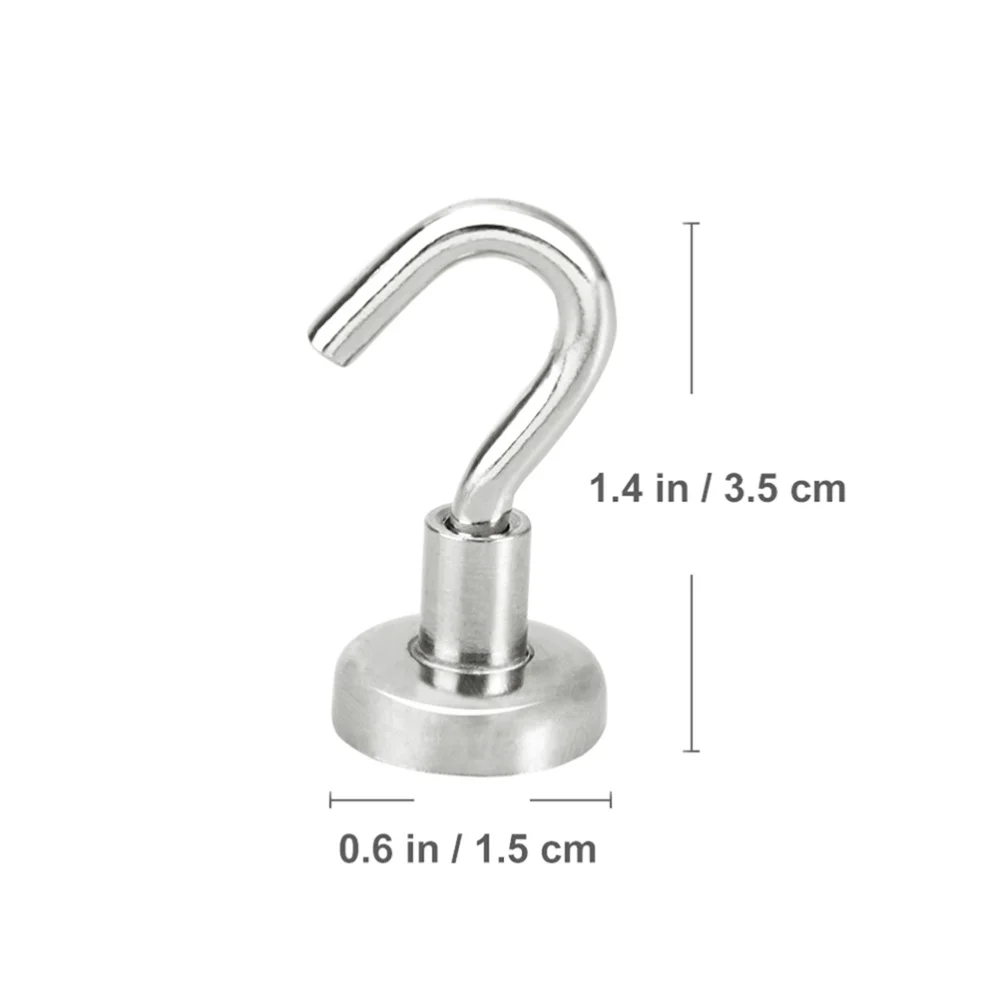 

10 pcs Super Strong Magnetic Hooks for Storage and Organization Heavy Duty Hook Holder
