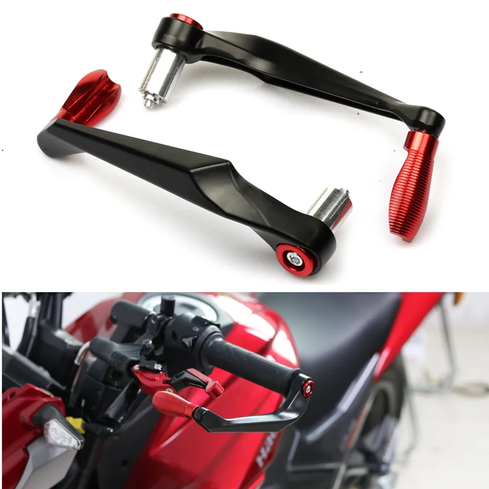 

CNC Aluminum Motorcycle Handlebar Brake Clutch Levers Protector for suzuki sv yamaha r15 honda grom ktm sxf z800 suzuki ltz 400