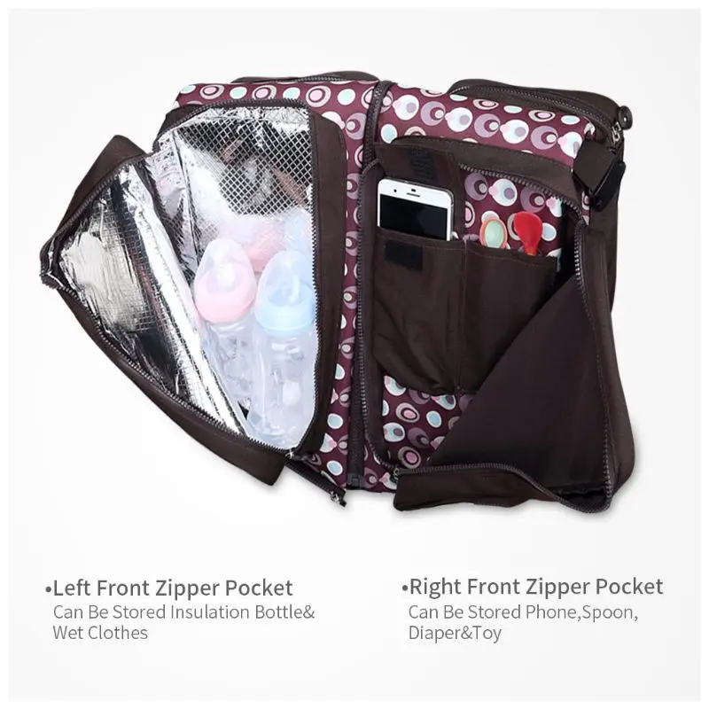 3 в 1 Большая вместительная сумка для подгузников сумка-тоут мамы папы