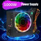 Блок питания для ПК 1000 Вт, блок питания 80plus, черный тихий игровой Вентилятор 120 мм rgb, 24 контакта, 12 В, ATX, блок питания для настольного компьютера, BTC