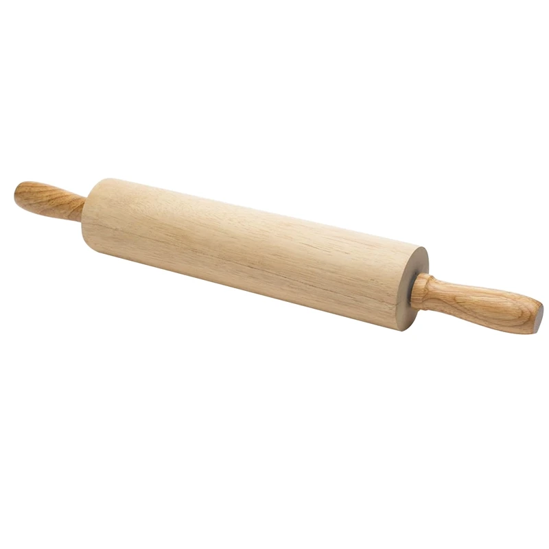 

Beech Wood Roller Type Wood Color Rolling Pin, Dumpling Stick, Flour Stick, Baking Tools in Three Pieces