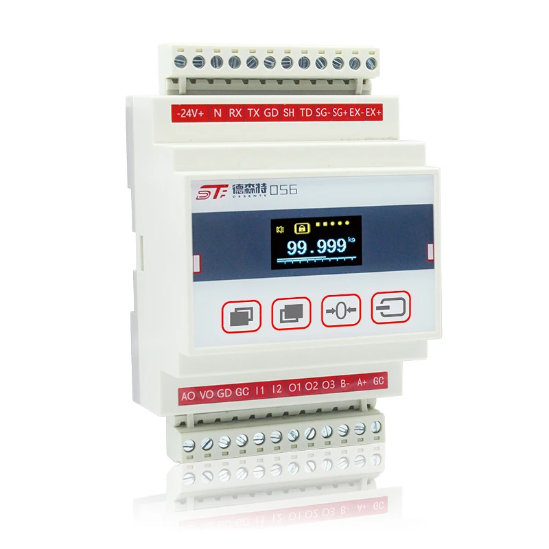 AMPLIFICADOR DE transmisor de celda de carga de fuerza de alta precisi&oacute;n, instrumento de pantalla anal&oacute;gica 4-20ma0-10v 485-3
