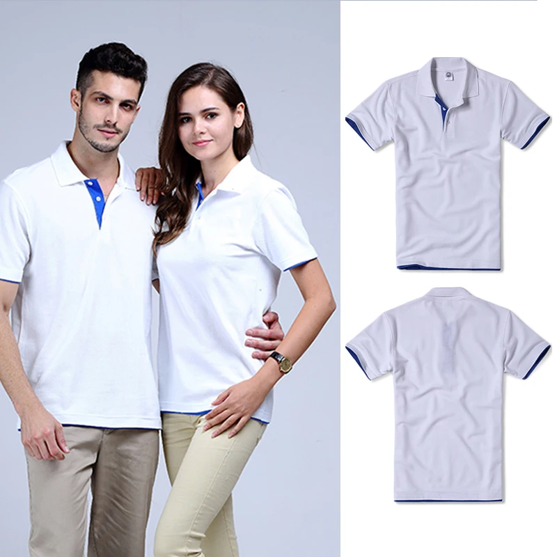 1 шт. Мужская Новая Модная хлопковая Рабочая Рубашка поло с коротким рукавом