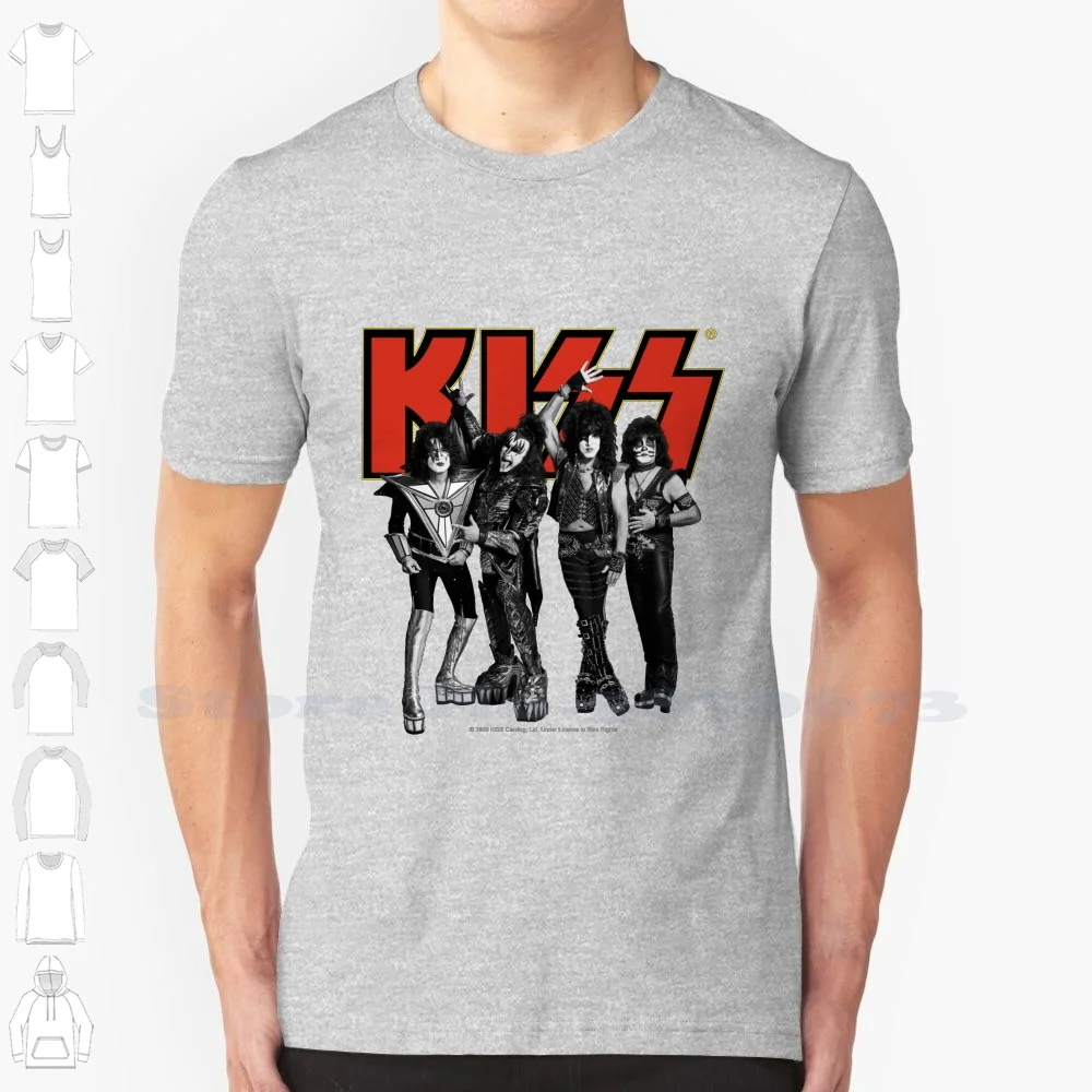 

Kiss - Group Band Logo - Full Yellow And Red Summer Funny T Shirt For Men Women Kiss Fan Art Kiss Band Kiss Music Kiss The Band