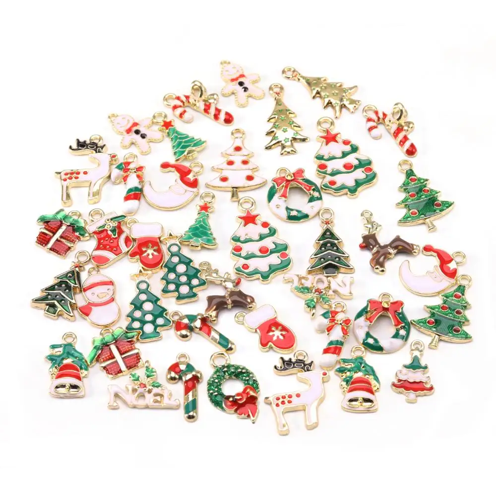 Новогодняя модная металлическая подвеска украшение сделай сам|Наборы для